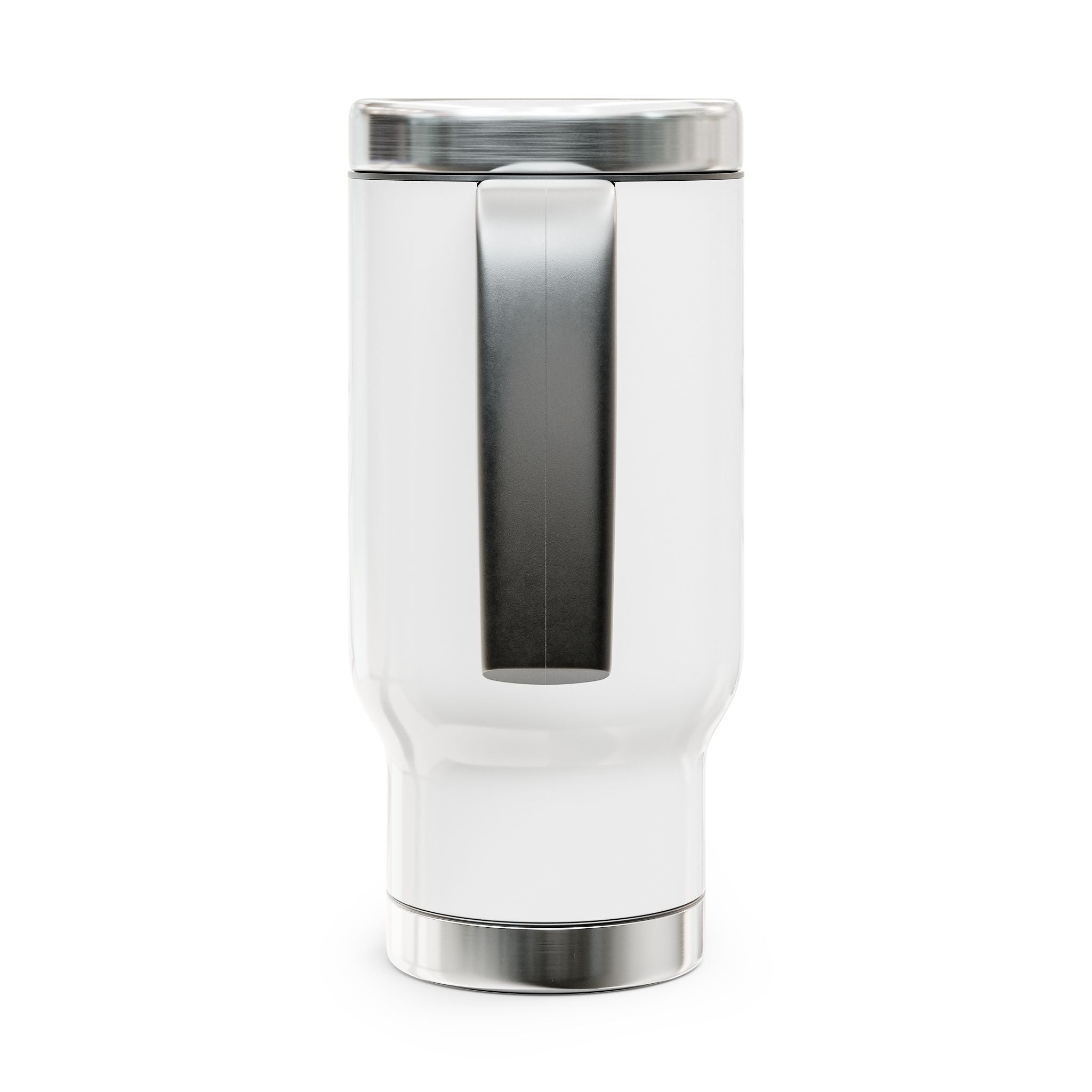 Beach Sketch Travel Mug — 'Navensia' Stainless Steel 14oz with Handle